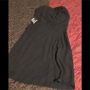 Express Black Strapless Sweetheart Neckline Dress